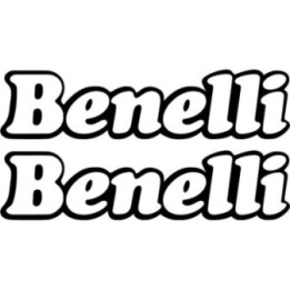 Benelli Die Cut Lettering Outline Stickers Decals - DecalsHouse