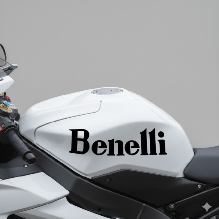 Benelli Die Cut Lettering Stickers Decals - DecalsHouse