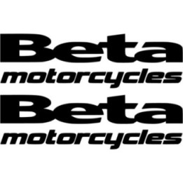 Beta Motorcycles Lettering Die Cut Stickers Decals - DecalsHouse