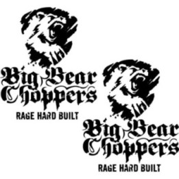Big Bear Choppers Logo Die Cut Stickers Decals - DecalsHouse