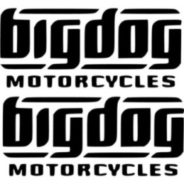 Big Dog Motorcycles Stickers – Pitbull Mutt Chopper Decals (2-Pack)