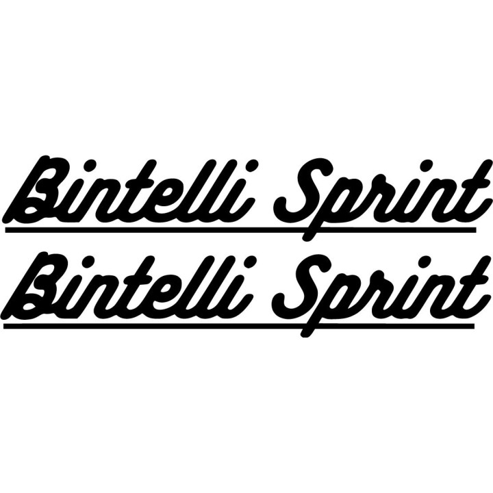 Bintelli Sprint Die Cut Lettering Stickers Decals - DecalsHouse