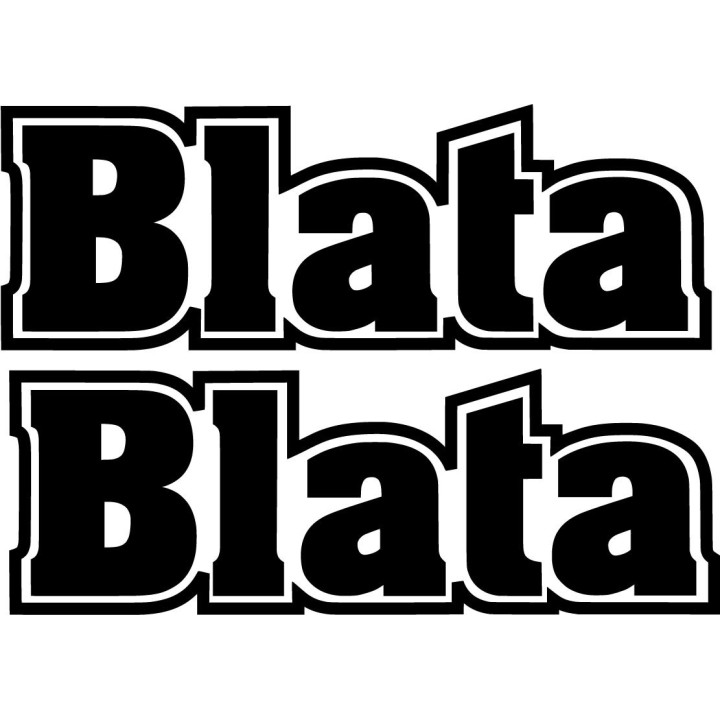 Blata Logo Die Cut Stickers Decals - DecalsHouse
