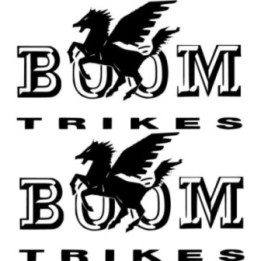 Boom Trikes Logo Die Cut Stickers Decals - DecalsHouse