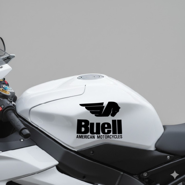 Buell Motorcycle Stickers – XB12 Firebolt XB9 Lightning Naked Bike Decals (2-Pack)