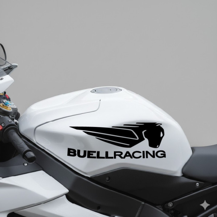Buell Racing Stickers – XB9R XB12R Firebolt Sportbike Decals (2-Pack)