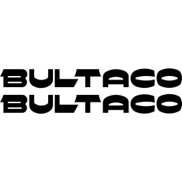 Bultaco Logo Lettering Die Cut Stickers Decals - DecalsHouse