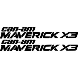 Can Am Maverick X3 Lettering Die Cut Stickers Decals - DecalsHouse
