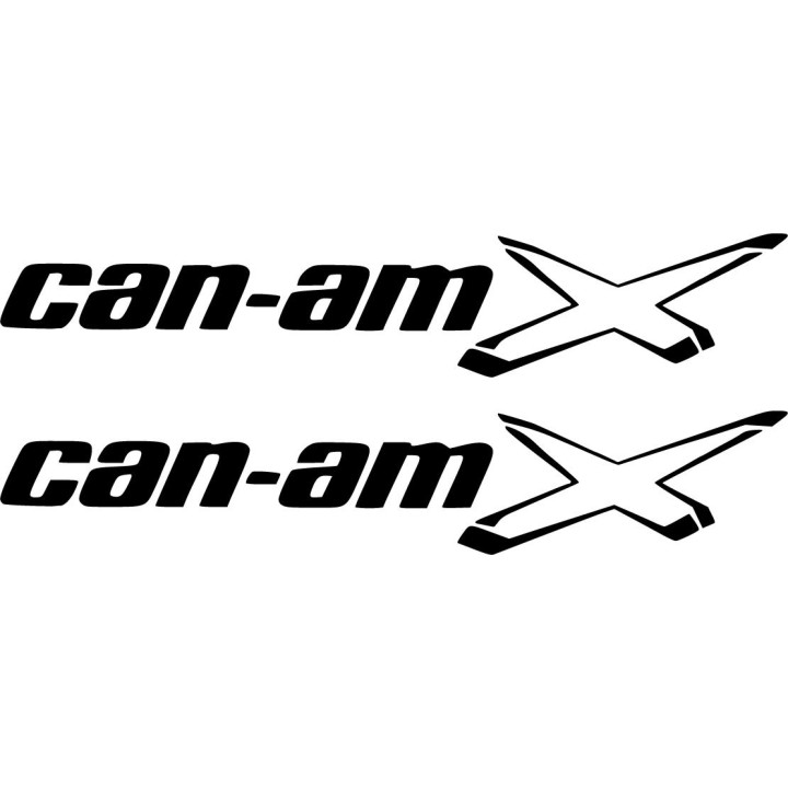 Can Am X Logo Die Cut Style 2 Stickers Decals - DecalsHouse