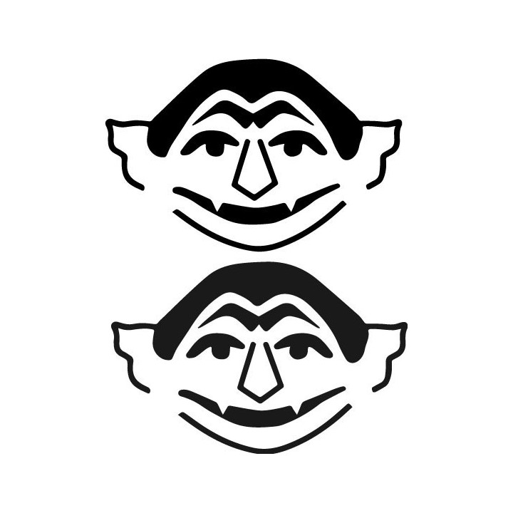 Count von Count Stickers – Sesame Street Decals (2-Pack)