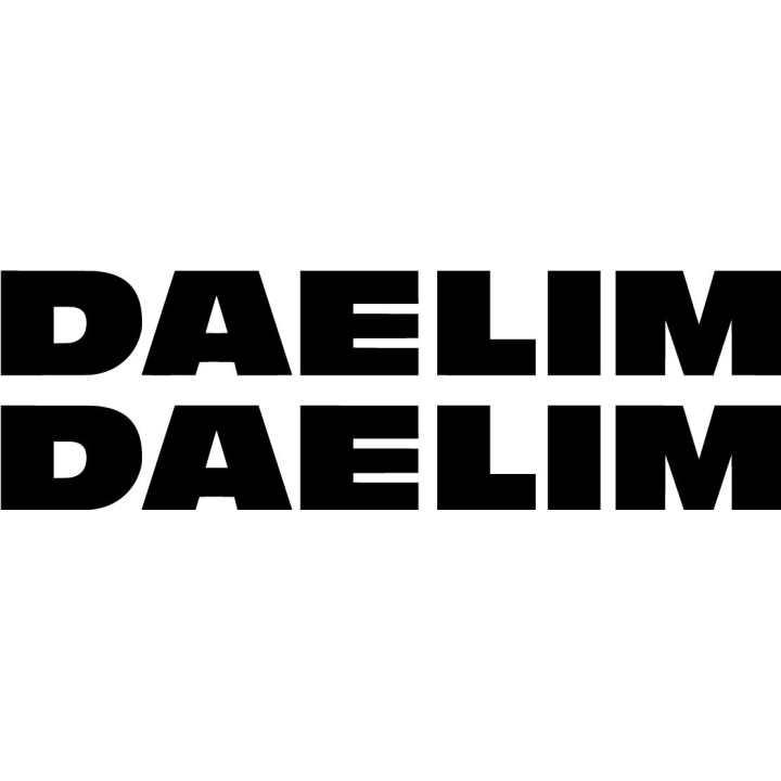 Daelim Lettering Die Cut Stickers Decals - DecalsHouse