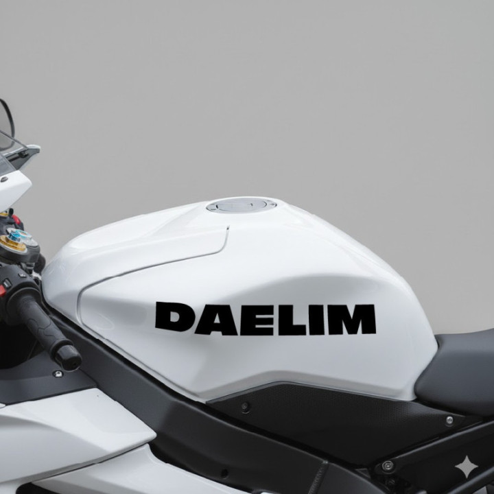 Daelim Lettering Die Cut Stickers Decals - DecalsHouse