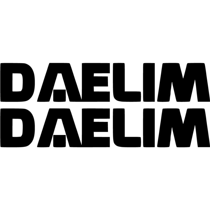 Daelim Lettering Die Cut Style 2 Stickers Decals - DecalsHouse