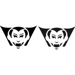 Vampire Stickers – Dracula Gothic Halloween Decals (2-Pack)