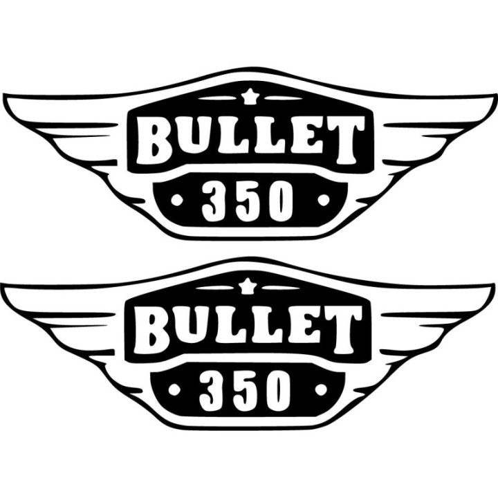 Enfield Bullet 350 Die Cut Stickers Decals - DecalsHouse