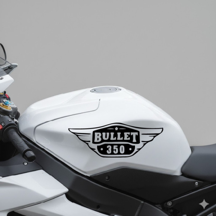 Enfield Bullet 350 Die Cut Stickers Decals - DecalsHouse
