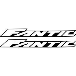 Fantic Logo Outline Die Cut Stickers Decals - DecalsHouse
