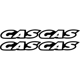 Gas Gas Logo Outline Lettering Die Cut Stickers Decals - DecalsHouse