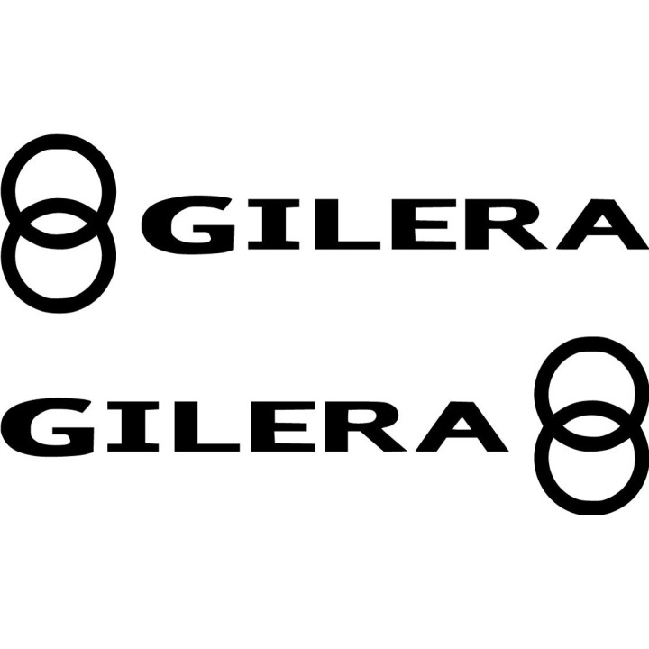 Gilera Logo Lettering Die Cut Stickers Decals - DecalsHouse