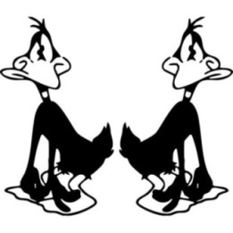 Daffy Duck Stickers – Looney Tunes Decals (2-Pack)