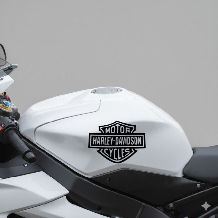 Harley-Davidson Stickers – Cruiser Motorcycle Vinyl Decals (2-Pack)