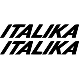 Italika Logo Lettering Die Cut Stickers Decals - DecalsHouse