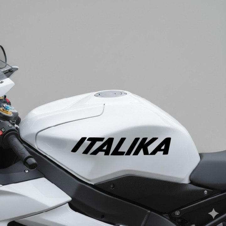Italika Logo Lettering Die Cut Stickers Decals - DecalsHouse