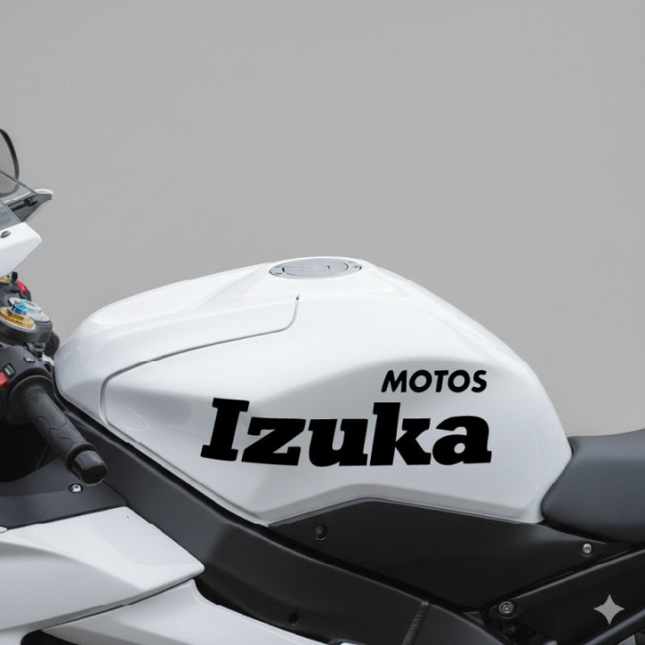 Izuka Logo Lettering Die Cut Stickers Decals - DecalsHouse