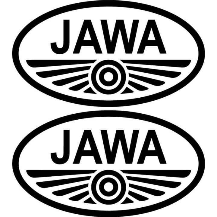 Jawa Motorcycle Stickers – Classic 350 550 300 Naked Bike Decals (2-Pack)