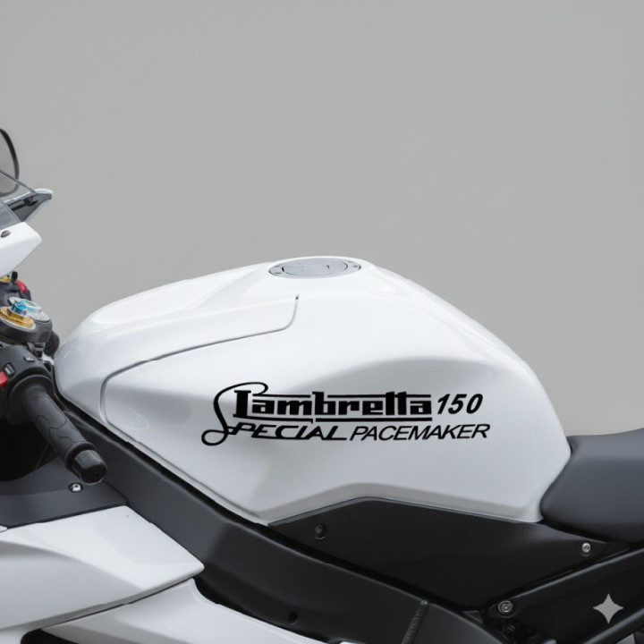 Lambretta 150 Special Pacemaker Scooter Stickers – Classic Bodywork Decals (2-Pack)