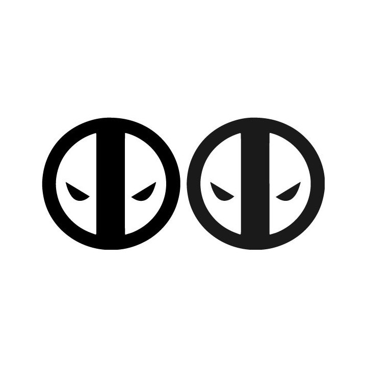 Deadpool Logo Stickers – Marvel Anti-Hero Decals (2-Pack)