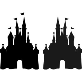 Disney Castle Stickers – Magic Kingdom Decals (2-Pack)