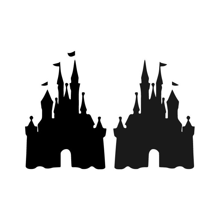Disney Castle Stickers – Magic Kingdom Decals (2-Pack)