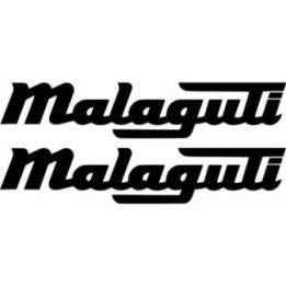 Malaguti Logo Die Cut Lettering Stickers Decals - DecalsHouse
