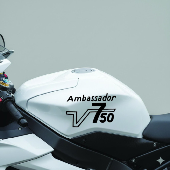 Moto Guzzi V7 750 Cruiser Stickers – Motorcycle Decals (2-Pack)