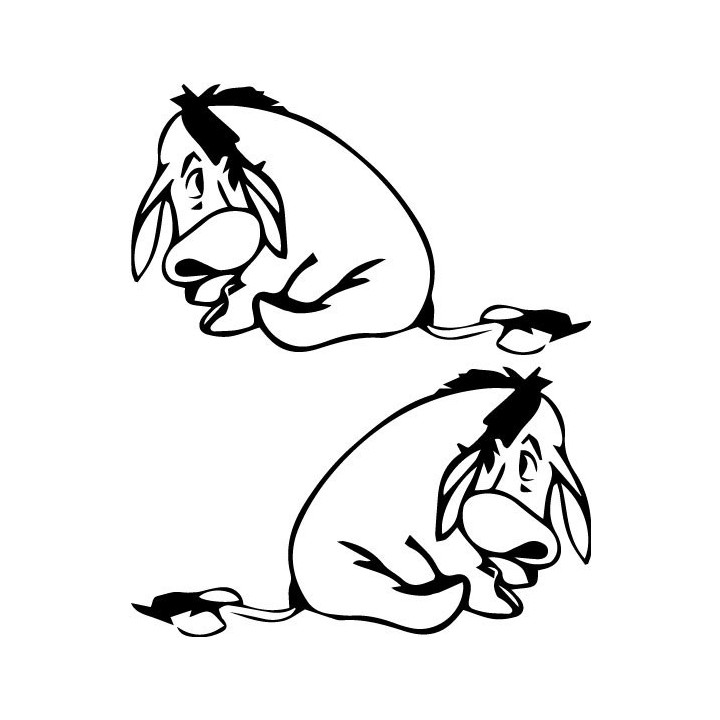 Eeyore Stickers – Winnie the Pooh Donkey Decals (2-Pack)