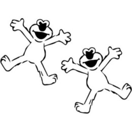 Elmo Stickers – Sesame Street Character Decals (2-Pack)