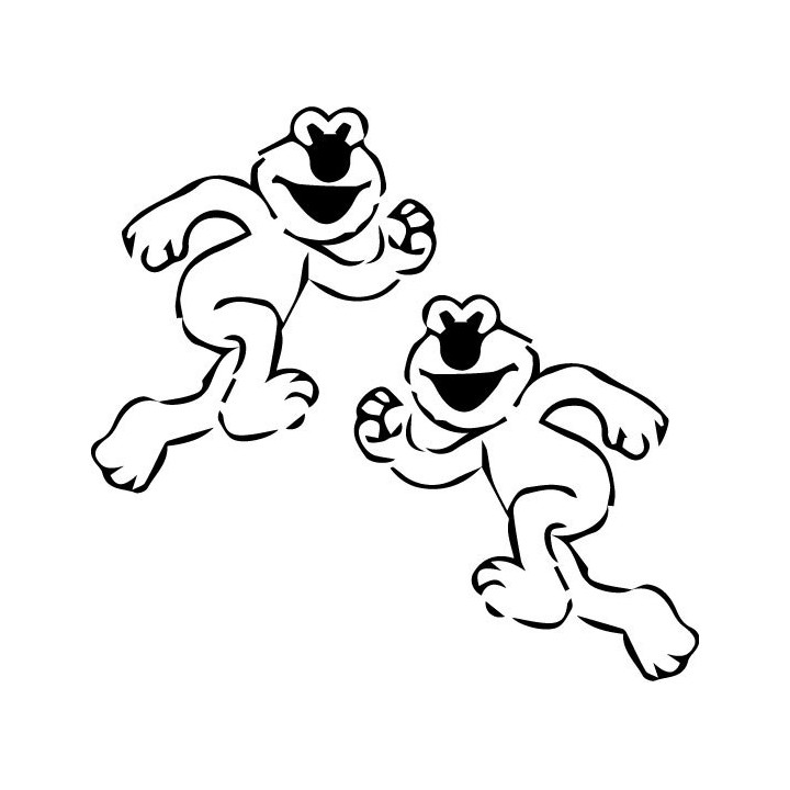 Elmo Running Stickers – Sesame Street Decals (2-Pack)