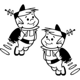 Elroy Jetson Stickers – The Jetsons Cartoon Decals (2-Pack)