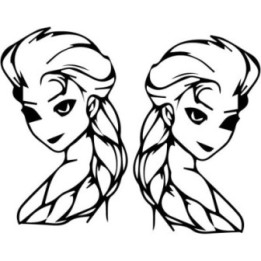 Elsa Frozen Stickers – Disney Ice Queen Decals (2-Pack)