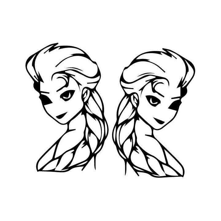 Elsa Frozen Stickers – Disney Ice Queen Decals (2-Pack)