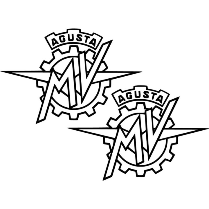 MV Agusta Stickers – F4 F3 Brutale Dragster Motorcycle Decals (2-Pack)