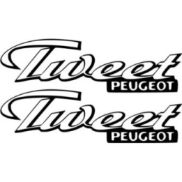 Peugeot Tweet Die Cut Stickers Decals - DecalsHouse