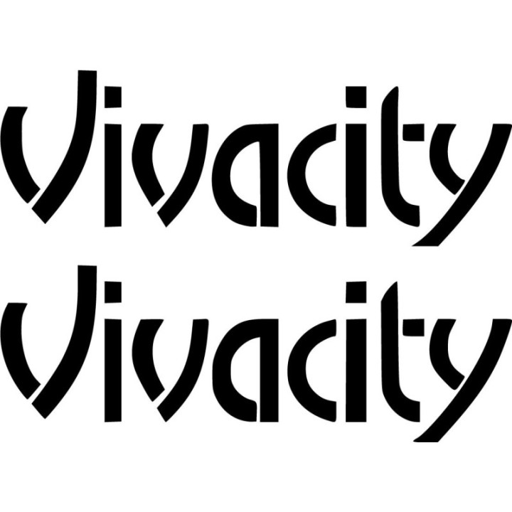 Peugeot Vivacity Die Cut Style 2 Stickers Decals - DecalsHouse