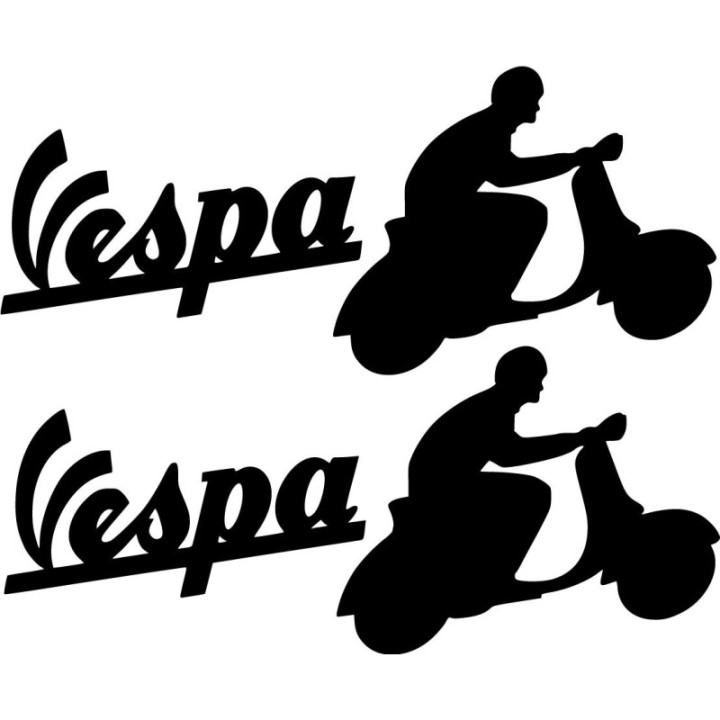 Piaggio Vespa Logo Die Cut Style 2 Stickers Decals - DecalsHouse