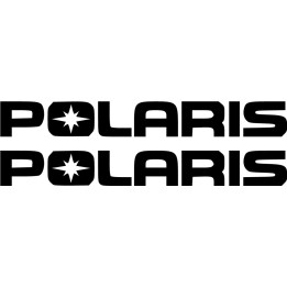 Polaris Logo Lettering Die Cut Stickers Decals - DecalsHouse
