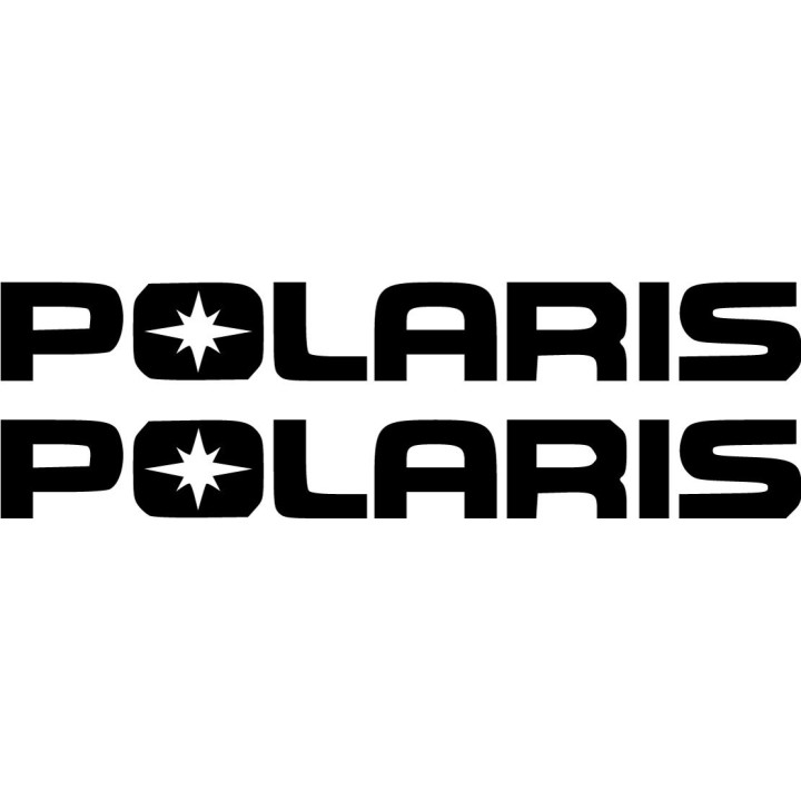 Polaris Logo Lettering Die Cut Stickers Decals - DecalsHouse