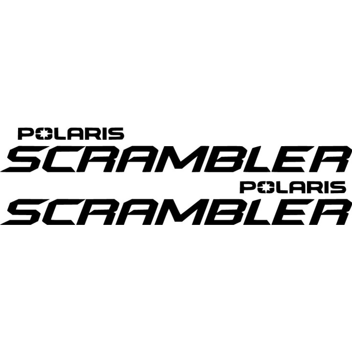 Polaris Scrambler Die Cut Stickers Decals - DecalsHouse