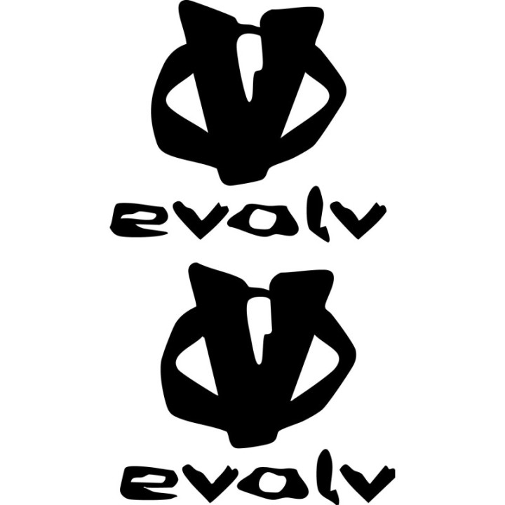 Evolv Climbing Stickers – Rock Climbing Shoe Bouldering Vinyl Decals (2-Pack)