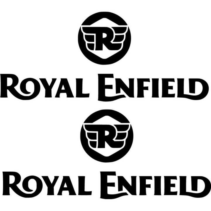 Royal Enfield Logo Die Cut Style 3 Stickers Decals - DecalsHouse